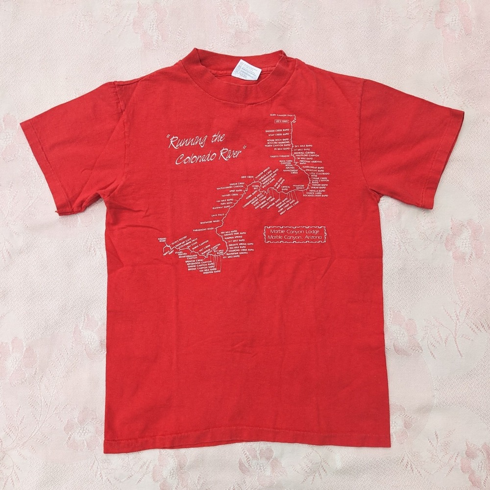 Vintage Running The Colorado River T Shirt Small Single Stitch USA Marble Canyon